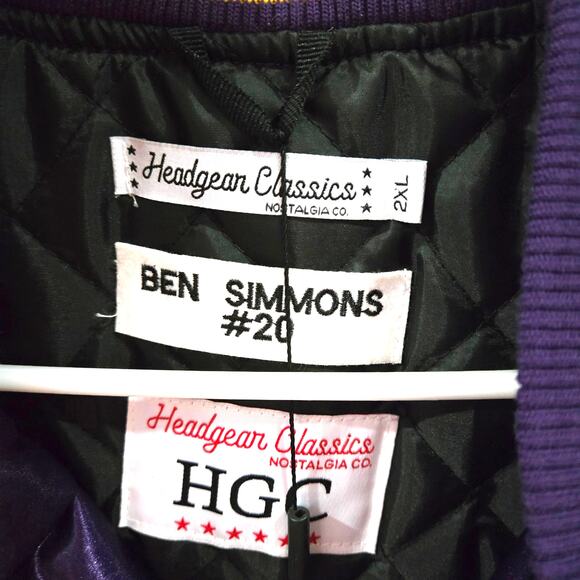 HeadGear Classics Nostalgia Co. Sz 2XL Ben Simmons 20 Stain High School Jacket - Picture 2 of 11